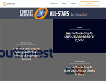 Tablet Screenshot of contentmarketingallstars.com